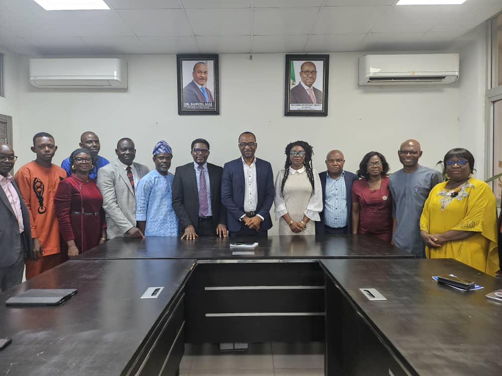 Courtesy visit by the Management team of the National Orthopaedic Hospital Benin to Edo State's Honourable Commissioner of Health, Dr Samuel Ali, at the Edo State Ministry of Health
